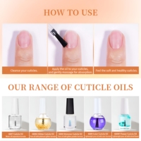 Huile pour cuticules personnalisée avec logo, 15 ml, verte, aux fleurs séchées naturelles, anti-gerçures, réparatrice, hydratante, enrichie en vitamine E, parfumée, en flacon.