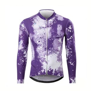 Maillot de cyclisme Zede de haute qualité, multicolores, respirant, coupe-vent, imprimé, à séchage rapide, manches longues, pour les événements cyclistes - Product Image 1