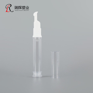 Airless <b>Pump</b> <b>Bottle</b> 5 10 12 15ml Vacuum Serum Eco Plastic <b>Bottles</b> Custom Logo Printing Recyclable - Product Image 3