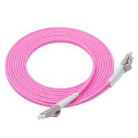 DIMAN LC-LC 1M LSZH -09 OM4 100/40/10Gb Kabel Patch Serat Optik SFP Transceiver 50/125m untuk Jaringan/Data Perusahaan