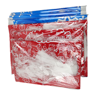 Sacs en plastique pour cadeaux de Noël, emballages pour friandises, biscuits, bonbons, emballages en plastique pour Noël