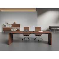 Mobilier de bureau commercial moderne Table de réunion Table de réunion pour plusieurs personnes Bureau Table de conférence et ensemble de chaises