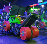 Machine commerciale de presse de jambe de 45 degrés d'entraînement de force chargée par plat de musculation de gymnase
