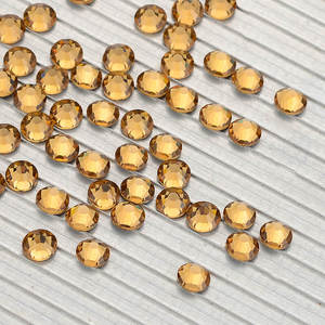 แก้วเพชรพลอยเทียมทรงแบนหินคริสตัลแบบไม่ร้อน100สีจากโรงงาน - Product Image 4
