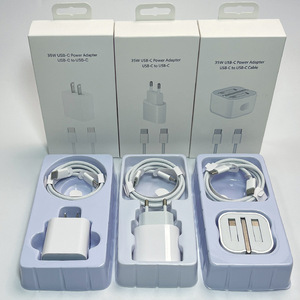 Wholesale 35W <b>USB</b>-<b>C</b> Power <b>Adapter</b> with Braided Type <b>C</b> Charging Cable PD Fast Charging Kit US/EU/UK <b>Plug</b> Retail Packaging - Product Image 5