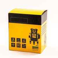 Niveau laser automatique infrarouge sur batterie, marqueur de ligne 5 faisceaux pour sol et mur, intérieur/extérieur