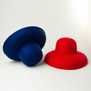 หมวกขนสัตว์ทรงกลมสไตล์วินเทจสำหรับฤดูใบไม้ร่วงและฤดูหนาว - Product Image 1