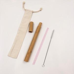 Rơm trường hợp leatchliving rõ ràng <span class=keywords><strong>Glass</strong></span> rơm đóng gói trong gỗ 1 Piece Bar phụ kiện Cocktail kính uống ống hút Stopper 3 trong 1 - Product Image 4