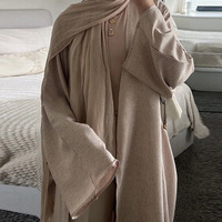 Nouvelle Abaya musulmane pour femme, Robe Cardigan Jalabiya, Robes arabes du Ramadan, Abayas modestes Maroc Dubaï, Kaftan Islam Vestidos