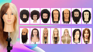 หัวหุ่นฝึกหัดหุ่นสำหรับผู้ชาย,หุ่นหัวหุ่นสำหรับช่างตัดผมปรับแต่งได้ตามต้องการ - Product Image 5