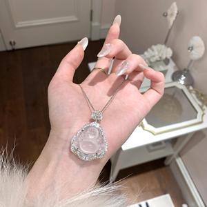 Exquisito Collar de Jardín con Diamantes Pequeños, Chapado en Oro de 18K, Plata de Ley S925, Colgantes de Diamantes Cuadrados Brillantes Tipo Bolsa de Azúcar - Product Image 3