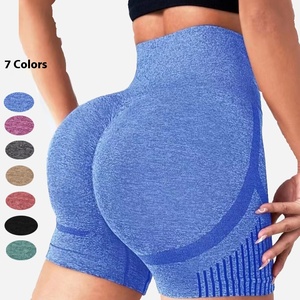 Shorts de <span class=keywords><strong>sport</strong></span> taille haute pour <span class=keywords><strong>femme</strong></span>, effet push-up, anti-transpiration, pour la course et le yoga - Product Image 1