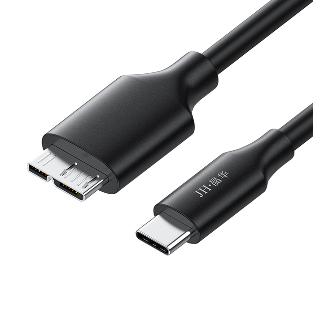 USB 3.0 Type-C to Micro B Cable 5Gbps Data Sync for External HDD/SSD Shielded PVC PTE 0.3M/0.5M/1M Category Data Cables