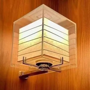 Japanese Style <b>Wall</b> Lamp Led <b>Light</b> E27 Bulb Base Home Bedroom Lighting Minimalist Design Luxury Bedside Fixture - Product Image 1