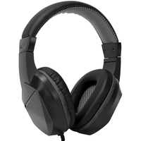 Produit tendance en gros Casque de jeu filaire Casque d'écoute en cuir PU avec microphone 2 en 1 antibruit pour ordinateur PC