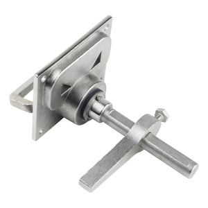 Cerradura de suelo cuadrada de acero inoxidable 316 brillante de 80 mm x 60 mm sin llave, duradera, para cubierta de embarcaciones y puertas - Product Image 2