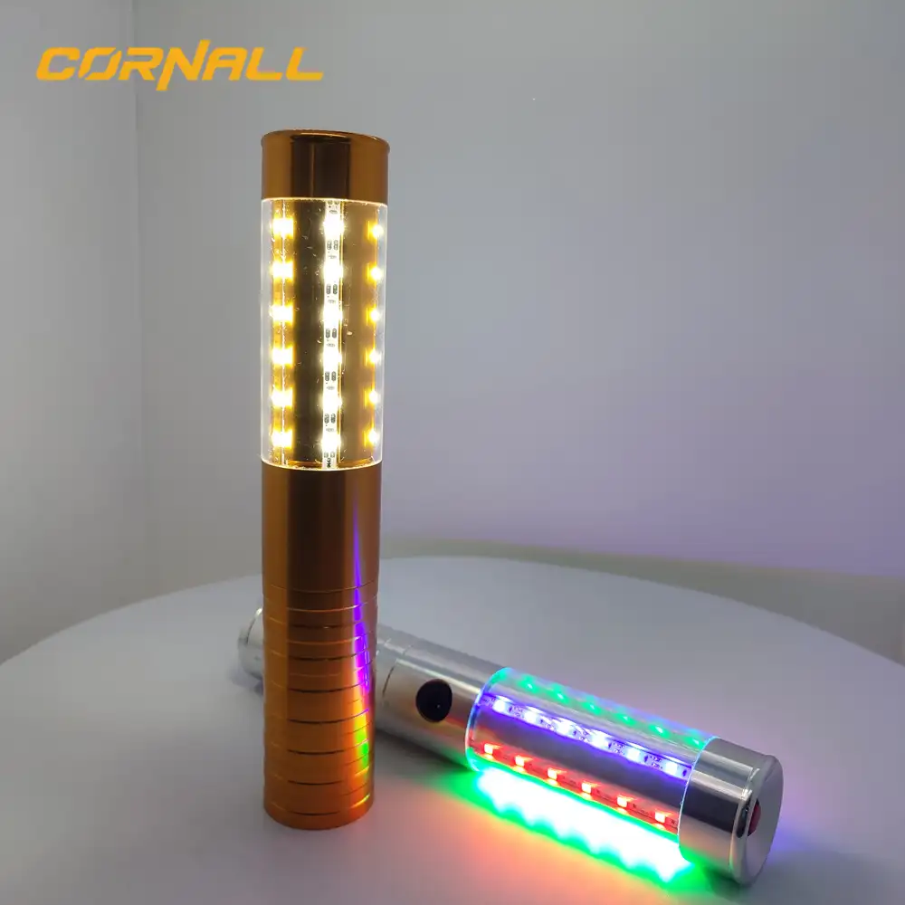 Layanan Botol Sampanye LED, Logam Campuran Aluminium, Dapat Diisi Ulang, Lampu Kilat LED Gemerlap