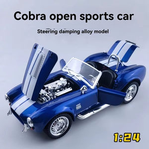 Nuovo Modellino Auto Vintage Convertibile Viper in Scala 1:22, Veicolo Giocattolo in Metallo Pressofuso con Simulazione di Suoni e Luci, Oggetto da <span class=keywords><strong>Collezione</strong></span> - Product Image 2
