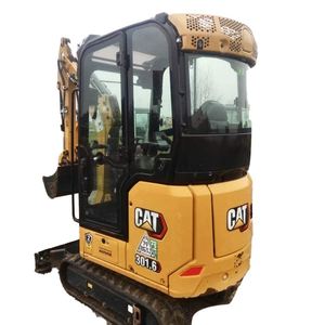 Mini-excavatrice d'occasion Caterpillar 301.6 de 1 à 2 tonnes, certifiée CE, avec brise-roche, à vendre - Product Image 1