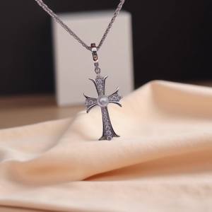 31279DIY Accesorios de Perlas, Colgante de Plata S925 para Mujer, Base Vacía para Perlas de 6-8mm, Precioso Colgante de Moda con Patrón de Animales - Product Image 4