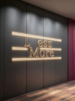 Enseigne lumineuse 3D personnalisée à lettres canal LED, logo rétroéclairé, panneau en acrylique écologique pour intérieur/bureau/magasin de détail
