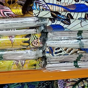 Tissu <span class=keywords><strong>pagne</strong></span> original 100% coton super brillant, grand <span class=keywords><strong>pagne</strong></span> super doré, tissu africain, tissu pour vêtements - Product Image 2
