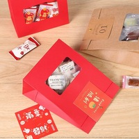 Emballage de biscuits de biscuits de nouvel an holicholic de luxe de conception libre boîte de bonbons de nouvel an chinois