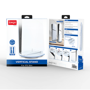 Soporte vertical RGB con almohadilla antideslizante Base <span class=keywords><strong>LED</strong></span> Soporte para juegos Estable para disco de consola delgada PS5 y dígitos - Product Image 5
