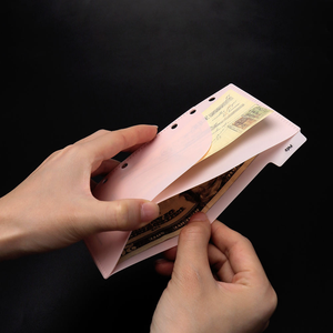 A6 A7 chất kết dính túi ngăn tabs 2 lớp tiền mặt phong bì 6-Ring ngân sách kế hoạch chèn phụ kiện cung cấp tài liệu - Product Image 2