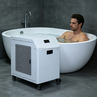 Potente Enfriador con Compresor y Bomba R410A de 1HP, con Control Remoto e Interfaz Digital para Grandes Volúmenes de Agua Fría para Bañeras