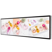 Schermo LCD Ultra-sottile da 24-36 Pollici ad Alta Risoluzione per Cartelloni Pubblicitari Elettronici, Display Allungato per Pubblicità in Negozi