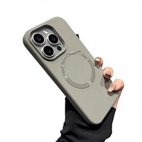 Vloeibare siliconen magnetische oplaadhoes voor 18 Pro Max 16/14 modellen, grote valbescherming