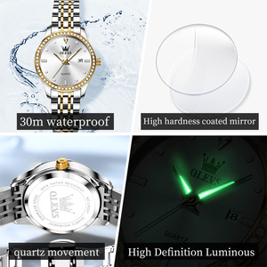 Montres-bracelets de luxe Olevs 3625 OEM ODM avec logo personnalisé, diamants, calendrier, <span class=keywords><strong>montre</strong></span> à quartz pour <span class=keywords><strong>femme</strong></span>, mode business, <span class=keywords><strong>montre</strong></span> pour <span class=keywords><strong>femme</strong></span> - Product Image 6