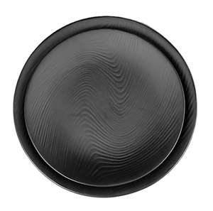 Plato <span class=keywords><strong>de</strong></span> cena <span class=keywords><strong>de</strong></span> <span class=keywords><strong>Melamina</strong></span> negra reutilizable <span class=keywords><strong>de</strong></span> alta calidad, diseño redondo moderno, plato <span class=keywords><strong>de</strong></span> comida ecológico para uso doméstico, hoteles, buen precio - Product Image 2