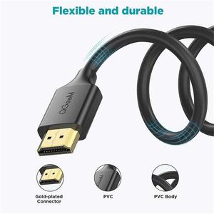 Qgeem สาย HDMI 2.0 4K60Hz ตัวผู้ไปยังตัวผู้สำหรับเครื่องฉายทีวีเครื่องเล่นเกม - Product Image 4