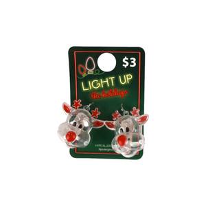 क्रिसमस थीम इयररिंग्स प्लास्टिक प्यारा सेंटा क्लॉस जिंजरब्रेड रिहिडियर ने लाइट अप हॉलिडे रिहिहिरण का नेतृत्व किया - Product Image 4