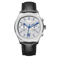 Montre tendance pour homme à double fuseau horaire et mouvement à quartz