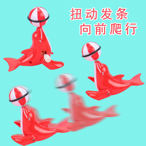 Jouet à remonter en forme de dauphin et de lion de mer, boule d'équilibre, mouvement par inertie, taille unique, plastique, unisexe, de 2 à 4 ans - Product Image 5