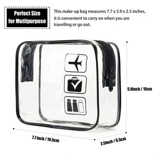 Best <b>Sales</b> Promotional OEM Makeup Bags Eco-friendly PVC Cosmetic Bags&cases Custom LOGO Printing Cosmetic Bag - Product Image 3