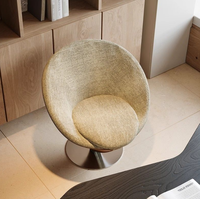 Fauteuil simple moderne, fauteuil pivotant de luxe léger pour chambre à coucher, appartement, bureau à domicile et hôtel