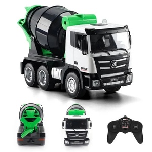 Camión Mezclador de Cemento SJY-1557 RC, Escala 1/18, 2.4GHz, 9 Canales, Control Remoto de Aleación, Camión Mezclador de Concreto Giratorio para Niños - Product Image 1