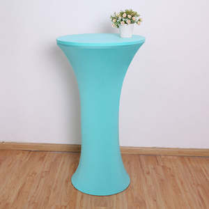 Covered Set of <b>Table</b> Top Round <b>Tables</b> Spandex Decoration Party for Wedding Dining <b>Table</b> Cloth <b>Cover</b> - Product Image 2