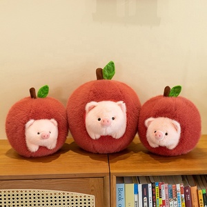 Jouets en peluche personnalisés, Poupée cochon pomme, Animaux en peluche, Jouet animal doux, mignon, Kawaii, Mascotte, Grand format, Amusant, Vente en gros personnalisée - Product Image 4