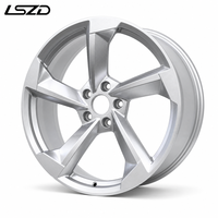 Jantes en alliage LSZD 17 18 19 20 pouces 5x112 pour Mercedes Benz Audi BMW VW 5 branches argentées