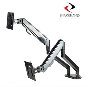 Support de bureau réglable pour deux écrans de 13 à 32 pouces avec pince – Produit en stock - Product Image 6