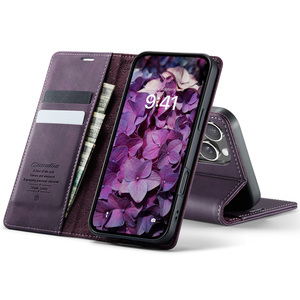 Caseme 033 Series Phone Wallet para iPhone 16 Pro/16 Pro Max tarjetero soporte tapa abatible de alta calidad - Product Image 5