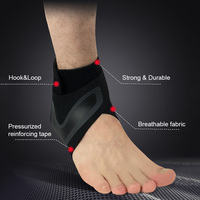 Orthèse de soutien de cheville de compression de sport avec LOGO personnalisé manchon de cheville anti-entorse d'hiver pour la fonction de protection du basket-ball et du football