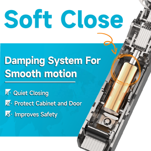 Charnières de <span class=keywords><strong>porte</strong></span> dissimulées Topcent 3D ajustables 35 mm à fermeture douce en fer noir, charnière hydraulique pour meubles, charnière dissimulée à fermeture douce en acier pour cuisine - Product Image 5