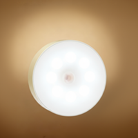 Mini lampe de nuit à détecteur de mouvement humain LED, éclairage automatique d'urgence, charge USB, fixation magnétique sans fil, utilisation domestique