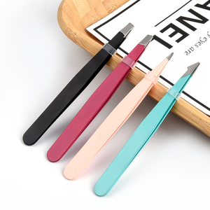 4Pcs Stainless Steel Eyebrow Tweezers Set Slanted <b>Pointed</b> Ingrown Hair <b>Removal</b> <b>Tool</b> - Product Image 3